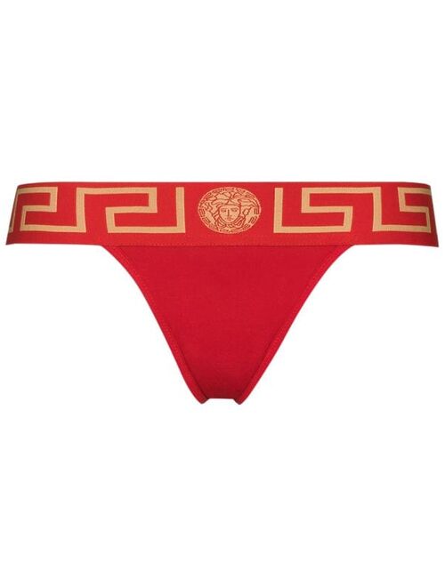 Versace Greca waistband thong