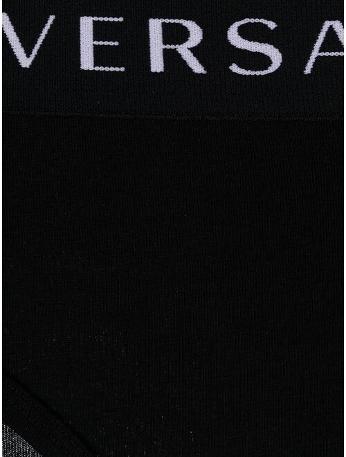 Versace logo waistband briefs