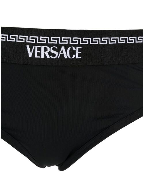 Versace Greca-border logo-print briefs