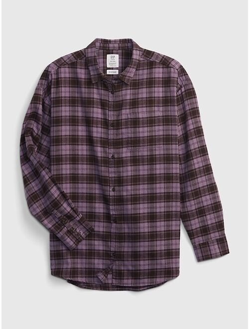 Gap Teen 100% Organic Cotton Flannel Shirt