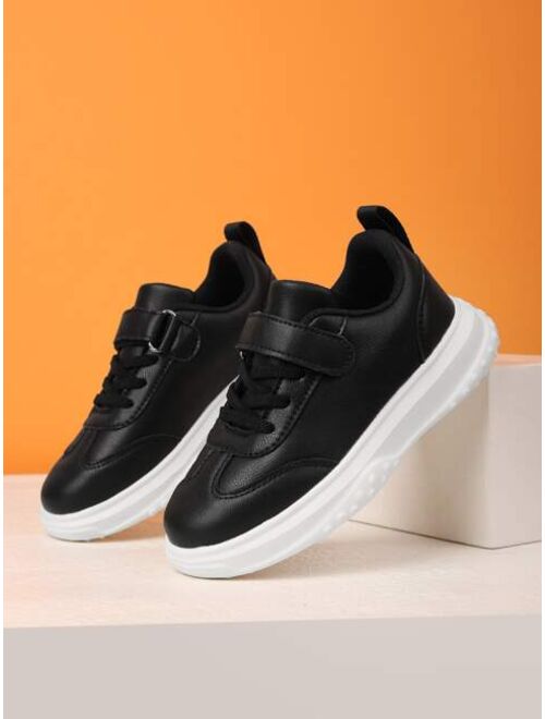 Shein Boys Minimalist Hook-and-loop Fastener Running Shoes