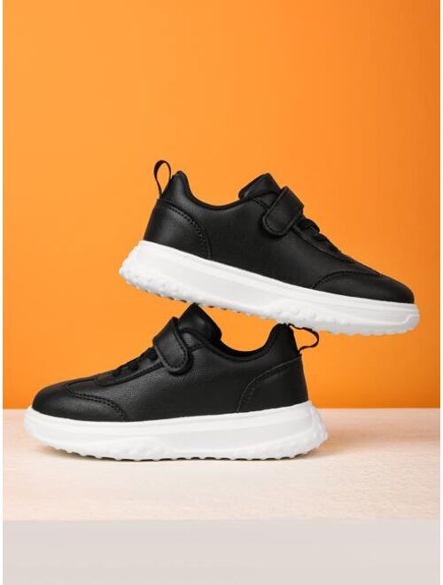 Shein Boys Minimalist Hook-and-loop Fastener Running Shoes