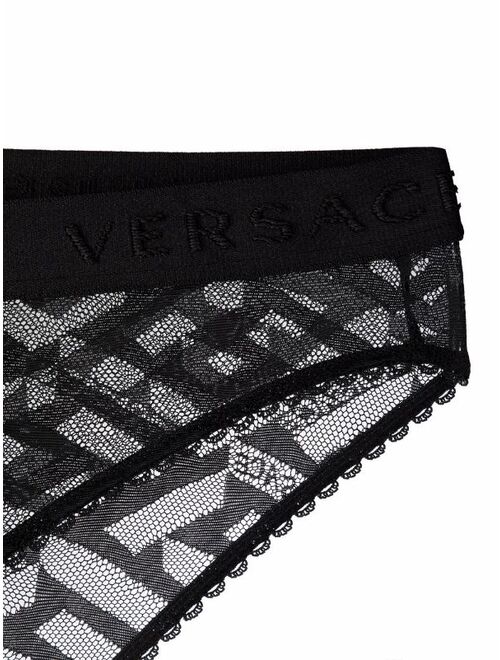 Versace sheer La Greca briefs