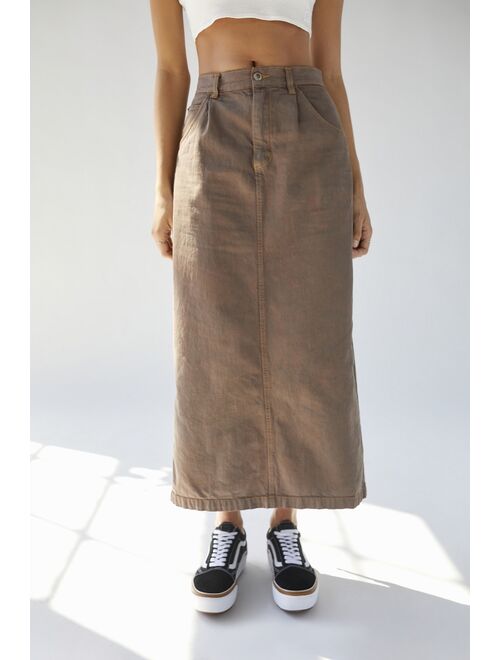 Urban Renewal Remade Overdyed Denim Maxi Skirt