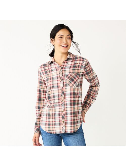 Women's Sonoma Goods For Life Everyday Flannel Shirt