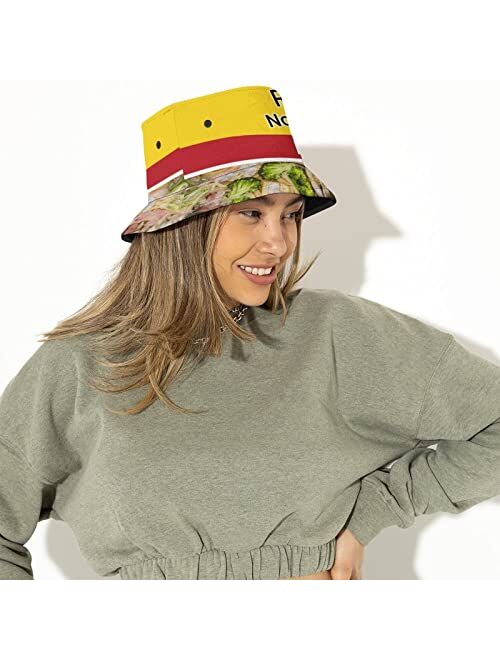 Alziva Ramen Noodle Chicken Bucket Hat Unisex Fashion Summer Beach Fisherman Hat Packable Sun Hats Outdoor Cap