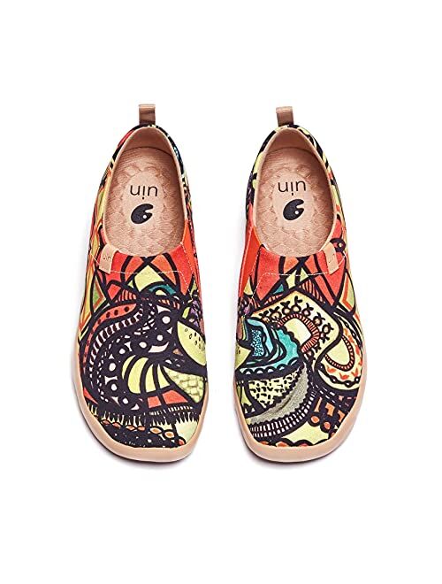 UIN Women's Walking Shoes Slip On Casual Loafers Lightweight Comfort Fashion Sneaker Explore Mexico