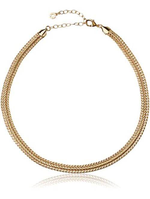 Anne Klein Classics Gold-Tone Flat Chain Necklace