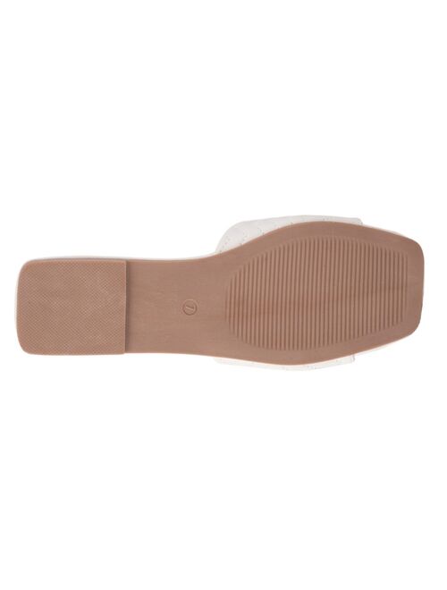 Olivia Miller Women's Sundae Slip-On Slide Flat Sandals