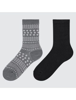 HEATTECH Socks (2 Pairs)(Fair Isle)