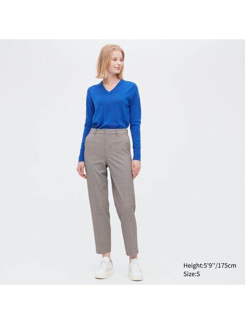 UNIQLO Smart Ankle Pants (2-Way Stretch Checked, Tall)