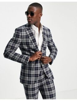 check super skinny suit jacket in navy