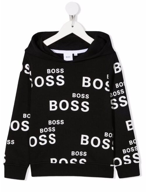 Hugo Boss BOSS Kidswear logo lettering hoodie
