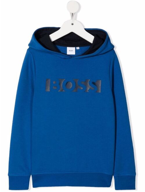 Hugo Boss BOSS Kidswear logo-print long-sleeve hoodie