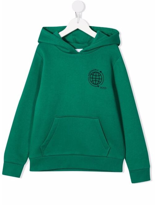 Hugo Boss BOSS Kidswear chest logo-print hoodie