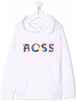 BOSS Kidswear logo print hoodie