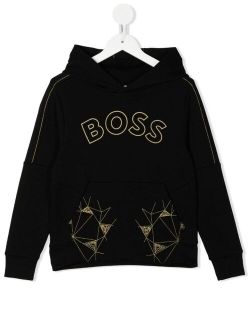 BOSS Kidswear logo-print hoodie