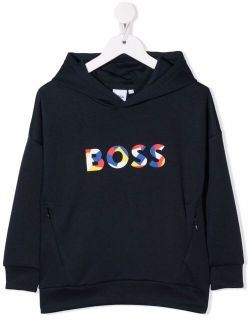 BOSS Kidswear logo-print hoodie