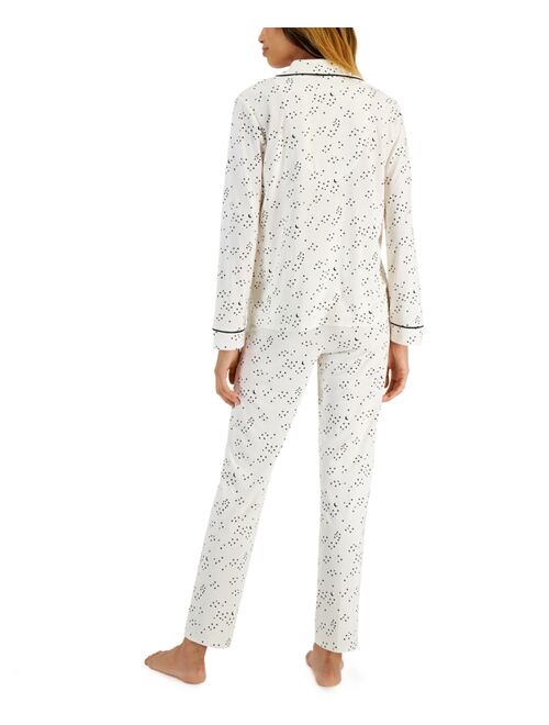 ALFANI Women's Celestial Printed Pajamas Set, Created for Macy's