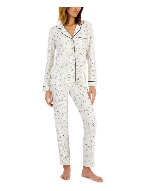ALFANI Women's Celestial Printed Pajamas Set, Created for Macy's