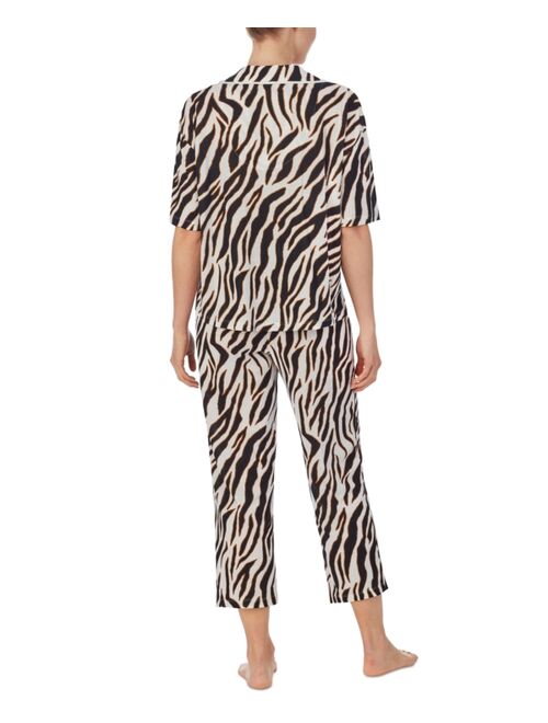 REFINERY29 Capri Notch-Collar Pajama Set