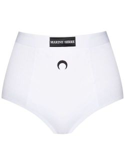 Marine Serre ribbed cotton briefs
