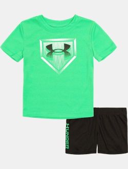 Boys' Infant UA Homeplate Tech Short Sleeve & Shorts Set