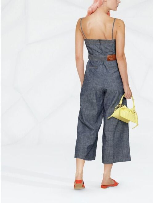 PINKO square-neck cropped jumpsuit