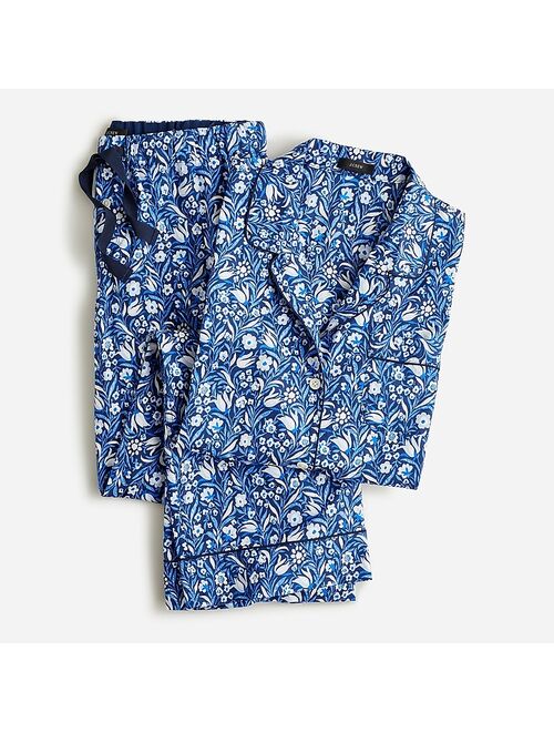 J.Crew Long-sleeve cotton poplin pajama set in floral flourish