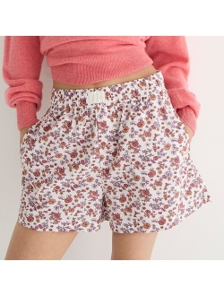 Cotton poplin boxer short in Windsor floral