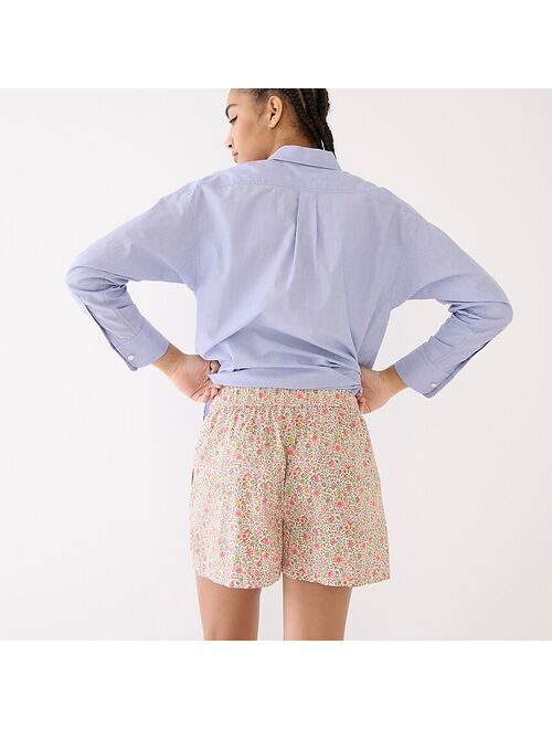J.Crew Cotton poplin boxer short in Windsor floral