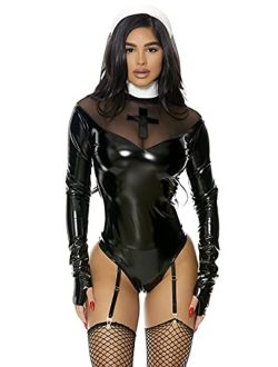 Forplay womens Holy Chic Sexy Nun Costume