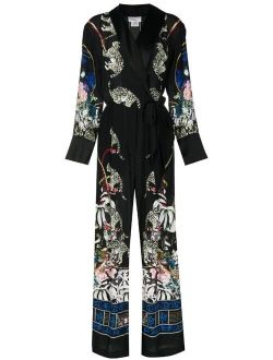 Camilla pyjama tied-waist jumpsuit