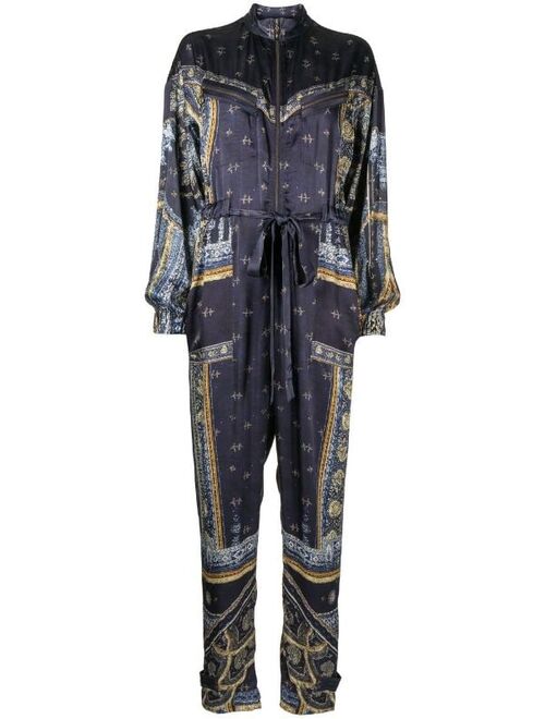 Camilla printed zip-front jumpsuit