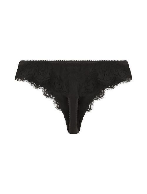 Dolce & Gabbana floral lace panel thong