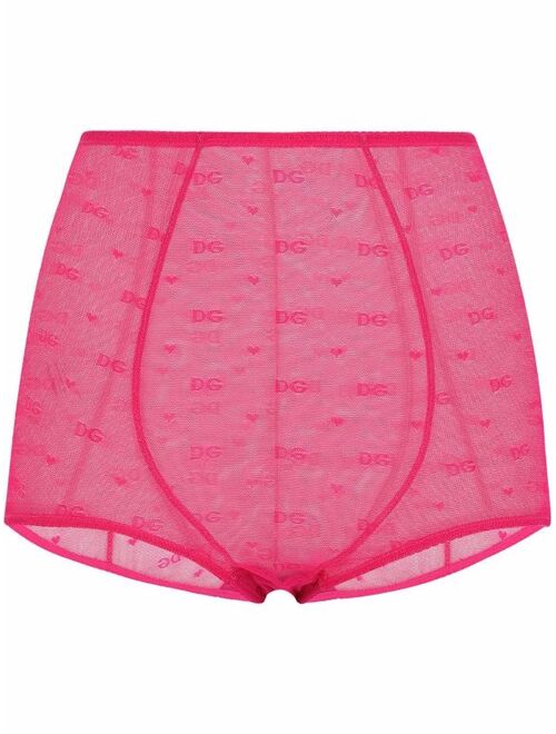 Dolce & Gabbana DG logo-print high-waisted briefs
