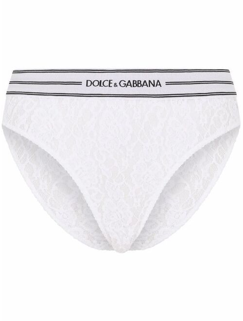 Dolce & Gabbana logo-trim briefs