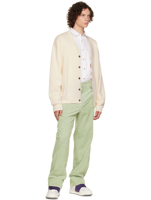 WOOYOUNGMI Green Straight-Leg Trousers