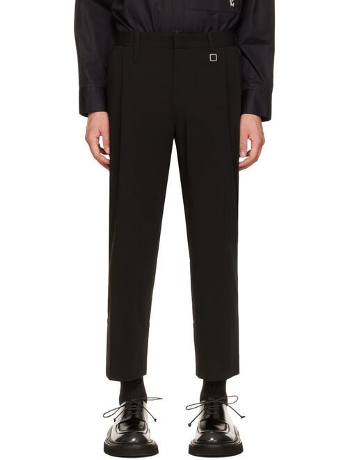 WOOYOUNGMI Black Cropped Trousers