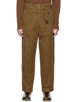 LEMAIRE Brown Military Pants