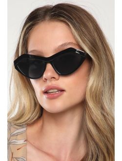 Cat and Mouse Black Cat Eye Sunglasses