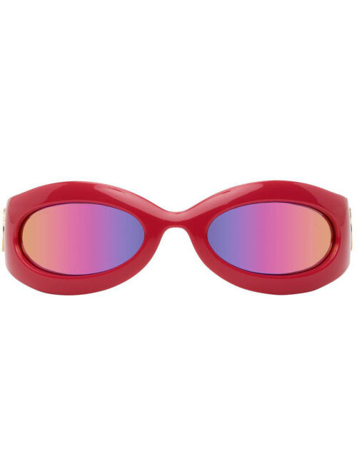 Gucci Pink Oval Sunglasses