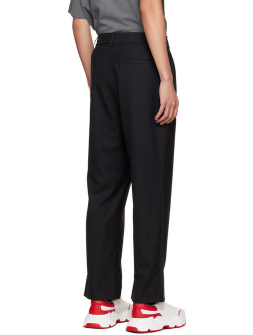 FENG CHEN WANG Black Patchwork Trousers