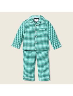 Petite Plume kids' flannel pajama set in gingham