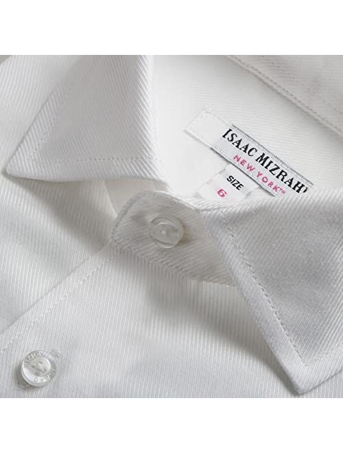 Isaac Mizrahi Boys 100% Cotton Twill Dress Shirt - (Available in Many Styles)