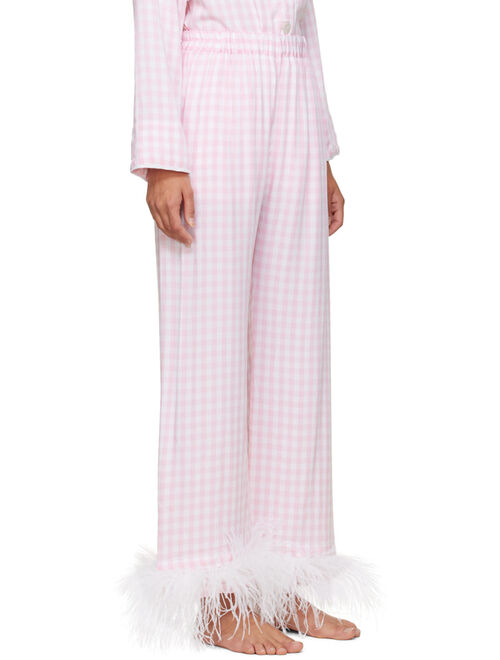 SLEEPER Pink & White Party Pyjama Set