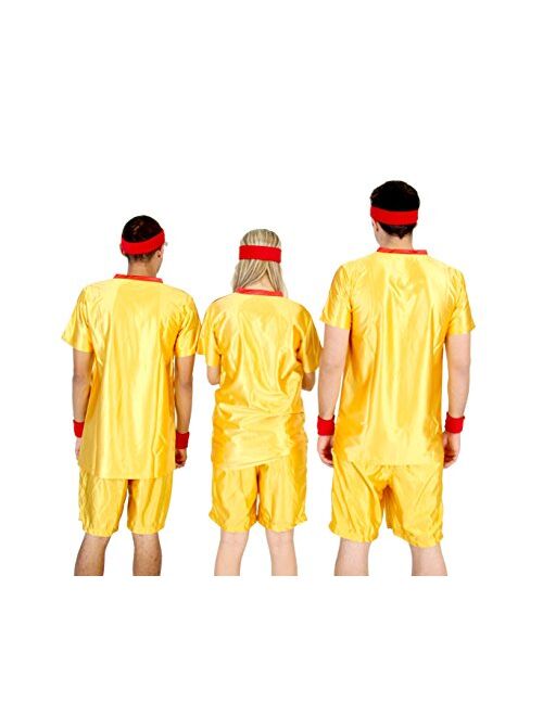 Ripple Junction Dodgeball Average Joe's Adult Yellow Jersey Costume Set