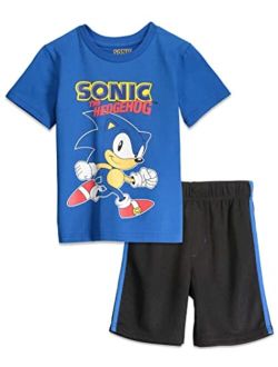 SEGA Sonic the Hedgehog Boys Graphic T-Shirt Mesh Shorts Set