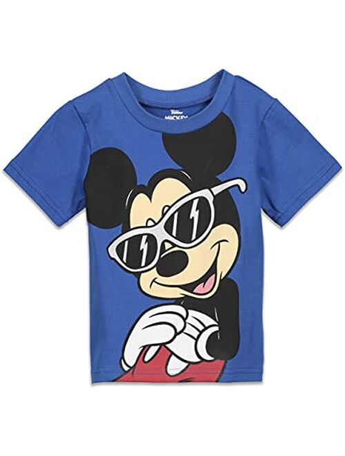 Disney Mickey Mouse Donald Duck Baby Athletic Graphic T-Shirt and Mesh Shorts Outfit Set Infant to Little Kid