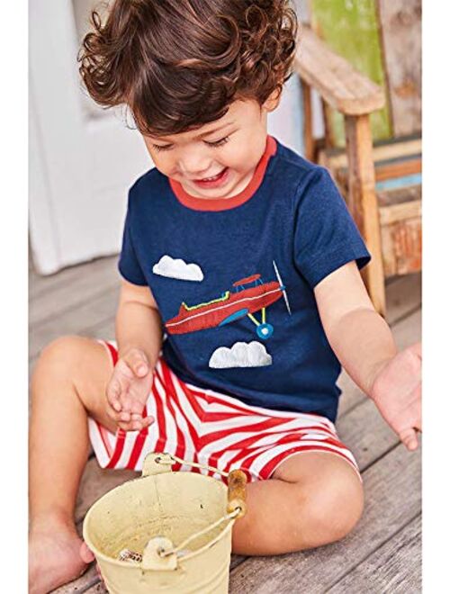 Bumeex Toddler Boys Cotton Clothing Sets Short Sleeve Tee and Shorts